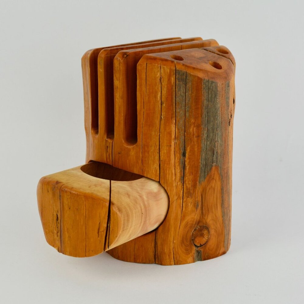 Richard Rothbard Natural Tree Wood Desk Organizer